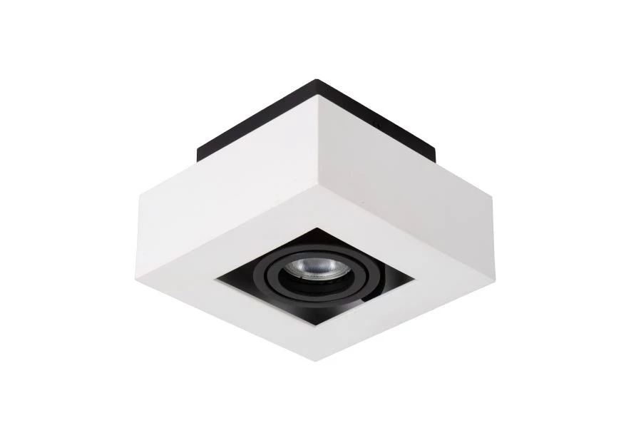 Lucide XIRAX - Ceiling spotlight - LED Dim to warm - GU10 - 1x5W 2200K/3000K - White - off